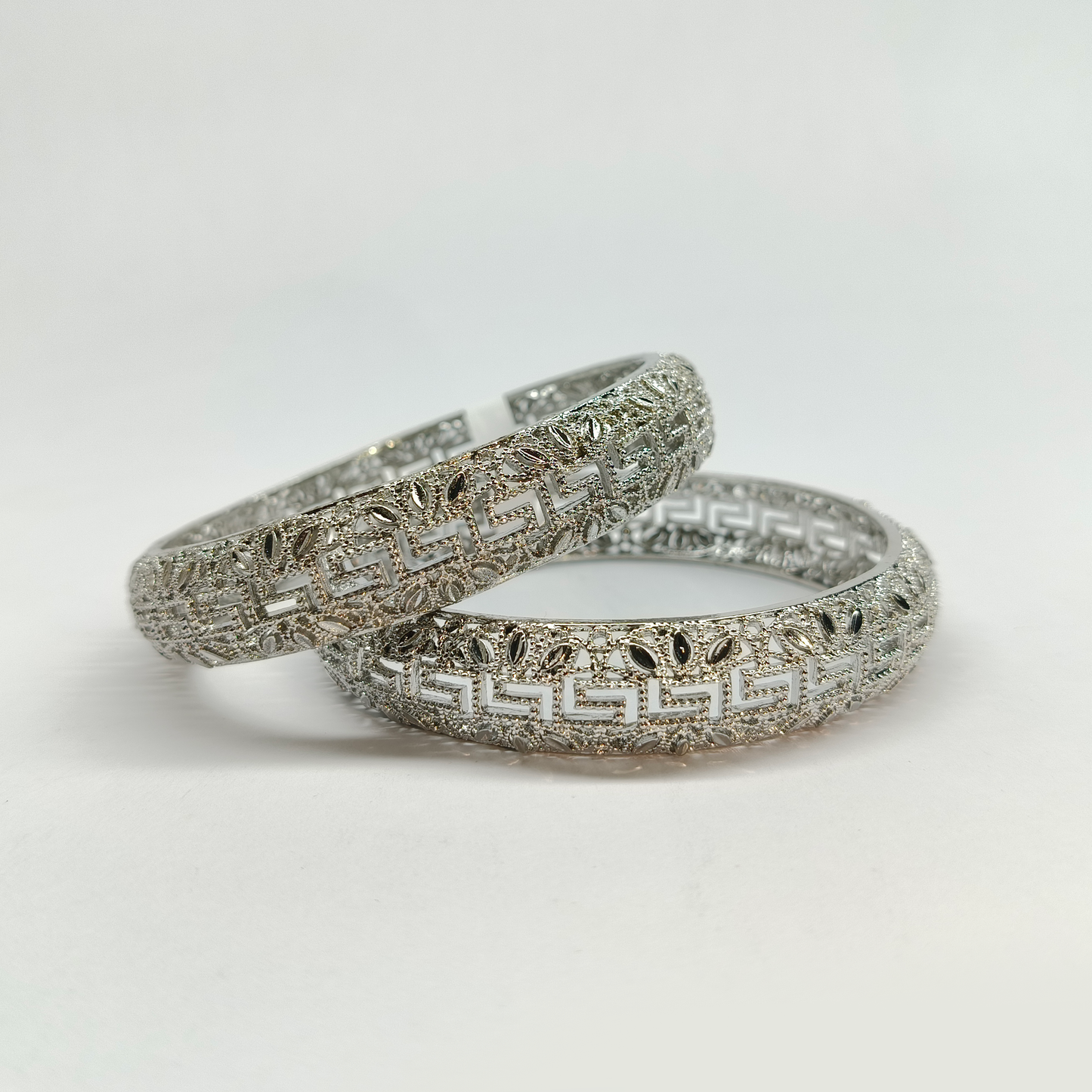 Ornate Silver Filigree Bangles